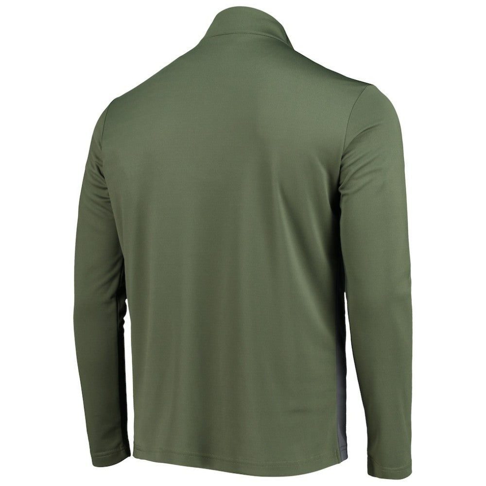 Atlanta Braves Levelwear Delta Pursue Quarter-Zip Jacket - Olive