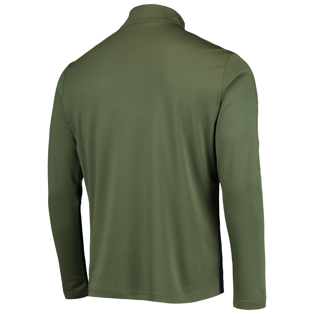 New York Mets Levelwear Delta Pursue Quarter-Zip Jacket - Olive