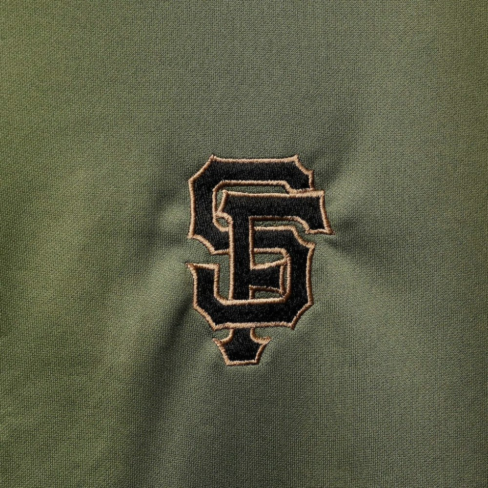 San Francisco Giants Levelwear Delta Pursue Quarter-Zip Jacket - Olive