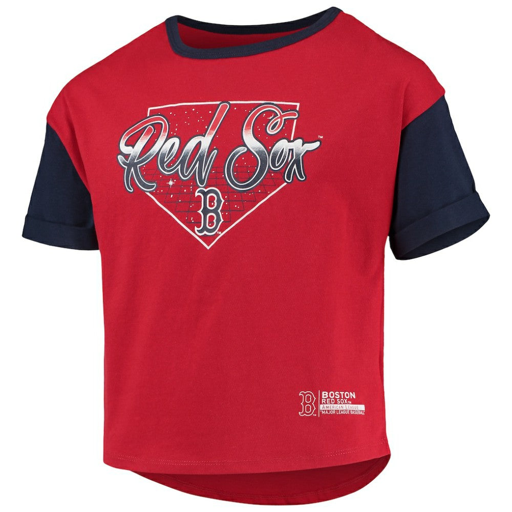 Boston Red Sox Girls Youth Bleachers T-Shirt - Red