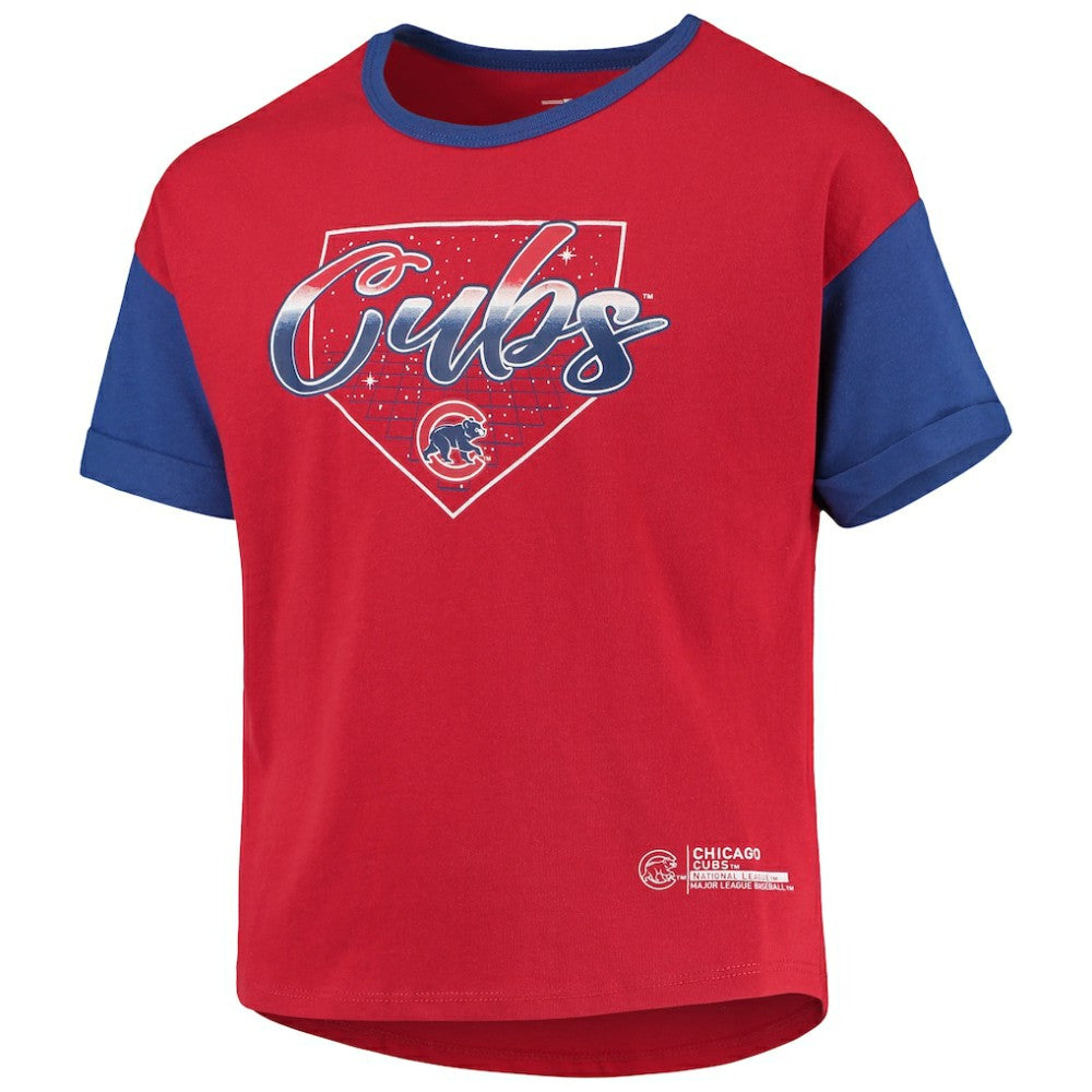 Chicago Cubs Girls Youth Bleachers T-Shirt - Red