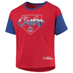 Chicago Cubs Girls Youth Bleachers T-Shirt - Red