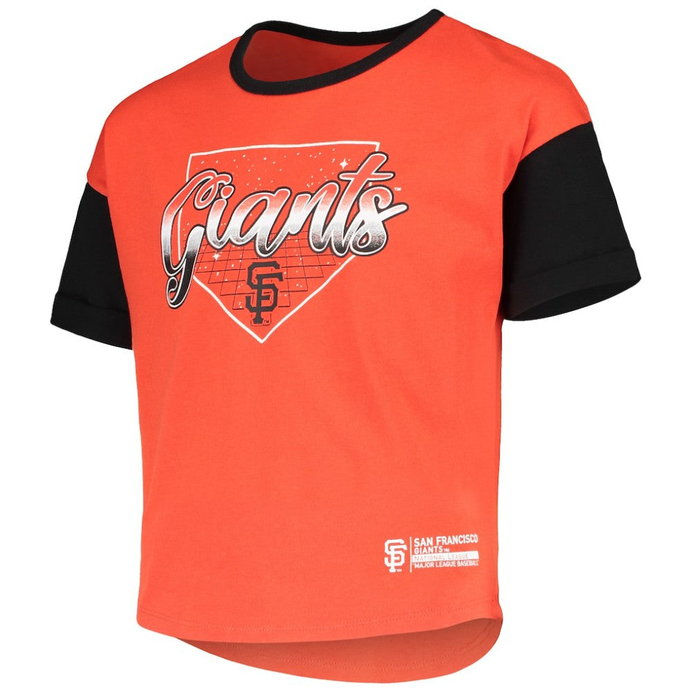 San Francisco Giants Girls Youth Bleachers T-Shirt - Orange