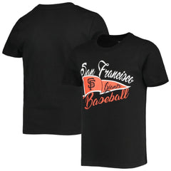 San Francisco Giants Girls Youth Team Fly The Flag T-Shirt - Black