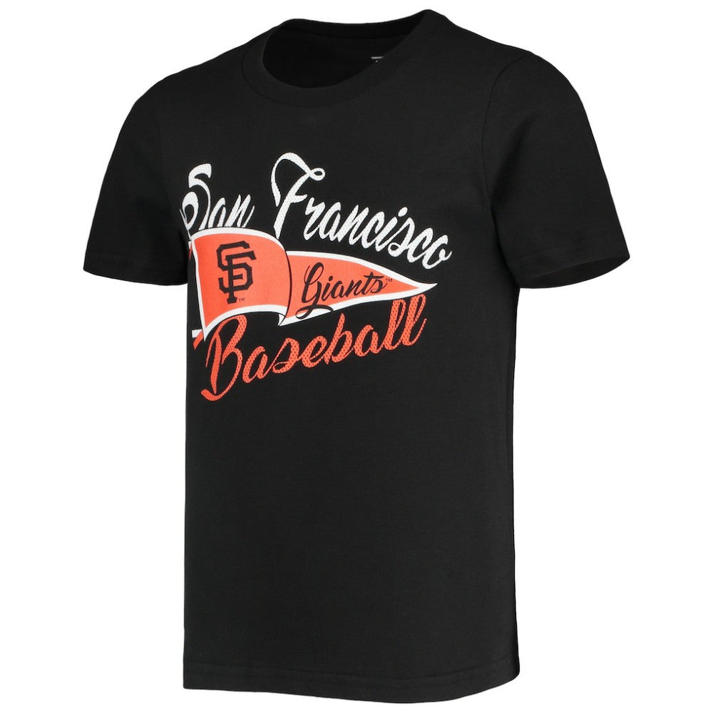 San Francisco Giants Girls Youth Team Fly The Flag T-Shirt - Black