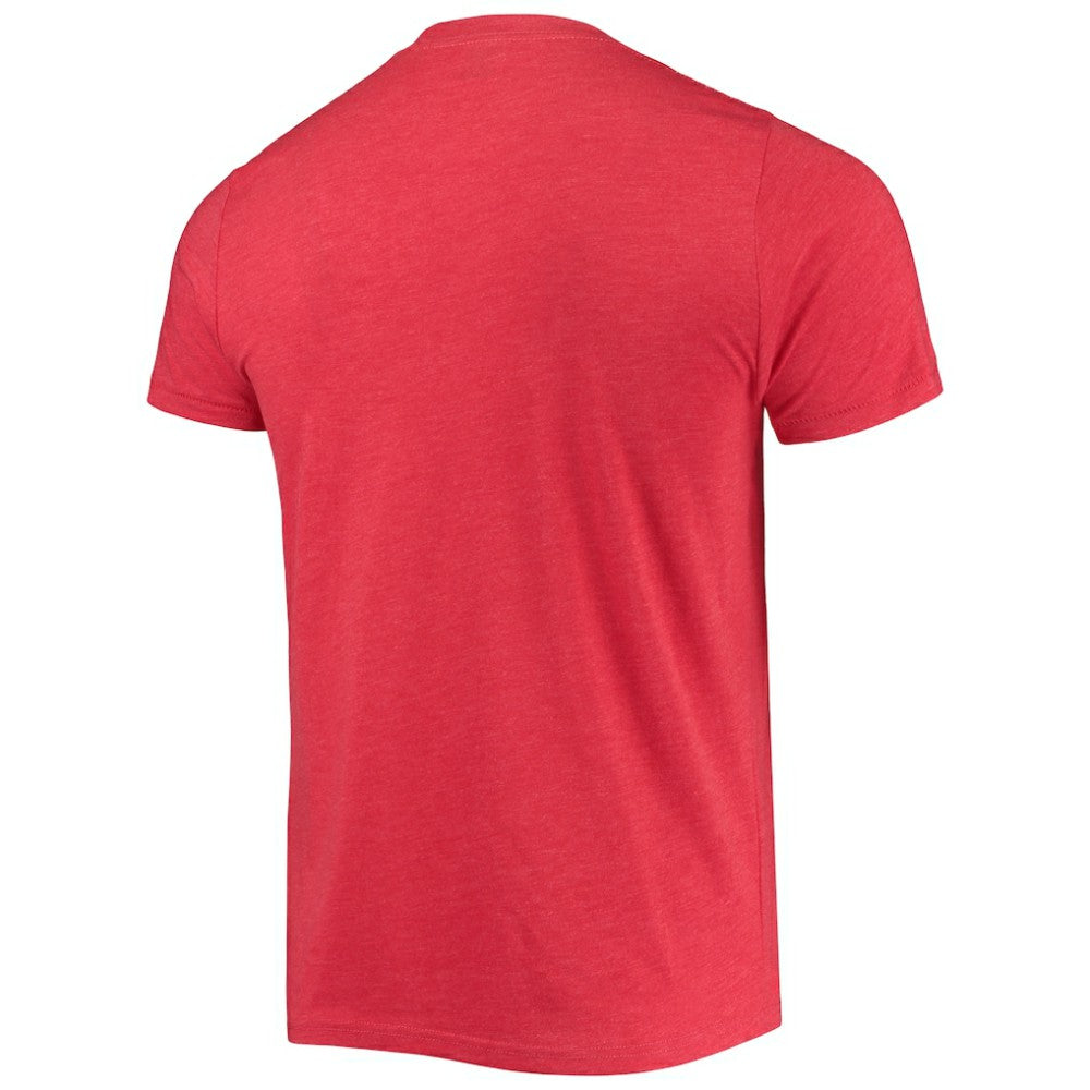 Washington Nationals Homage Hand Drawn Logo Tri-Blend T-Shirt - Red