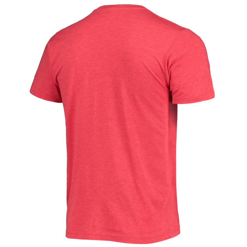 Los Angeles Angels Homage Hand-Drawn Logo Tri-Blend T-Shirt - Red