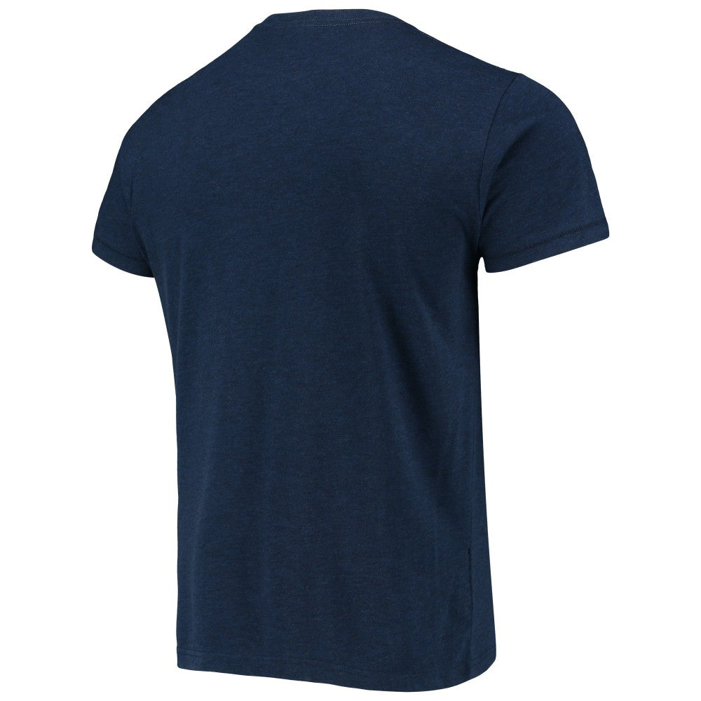 St. Louis Cardinals Homage Busch Stadium Tri-Blend T-Shirt - Navy