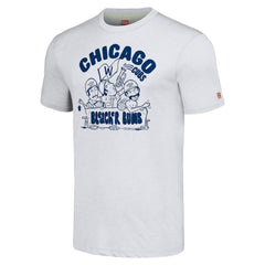 Chicago Cubs Homage Hyper Local Tri-Blend T-Shirt - Ash