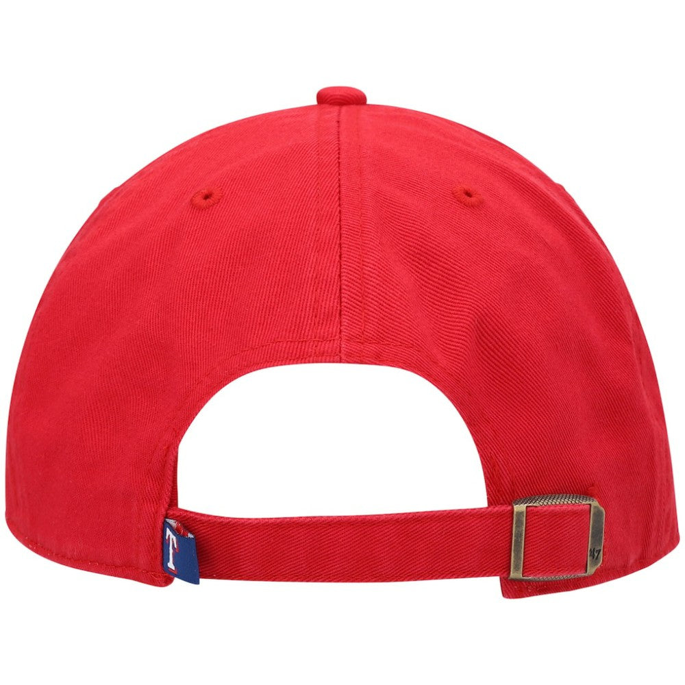 Texas Rangers Clean Up Adjustable Hat - Red | 47 brand