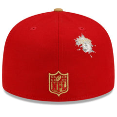 San Francisco 49ers New Era NFL x Staple Collection 59FIFTY Fitted Hat - Scarlet/Gold on sale