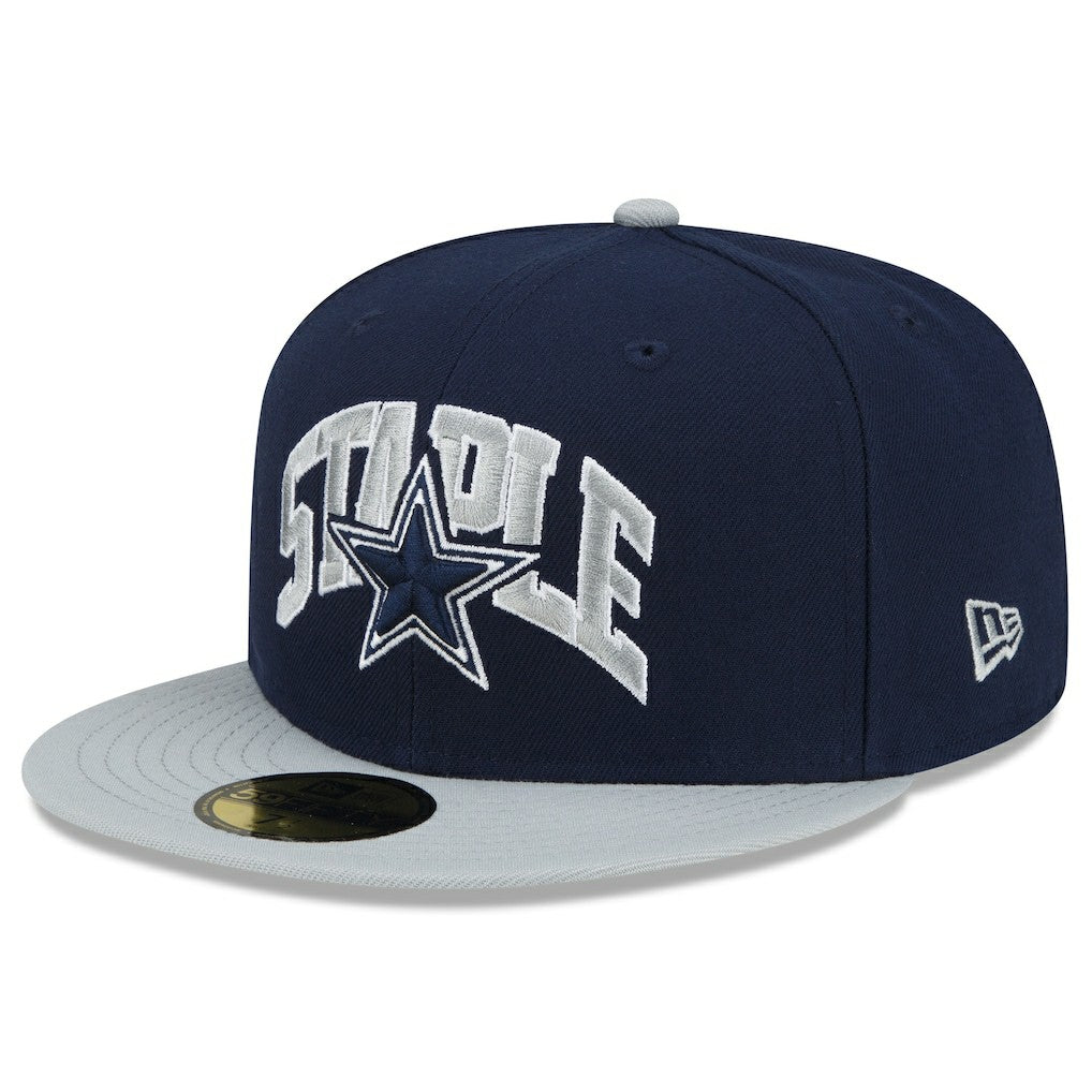 Dallas Cowboys New Era NFL x Staple Collection 59FIFTY Fitted Hat - Navy/Gray discount