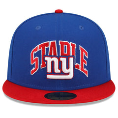 New York Giants New Era NFL x Staple Collection 59FIFTY Fitted Hat - Royal/Red discount