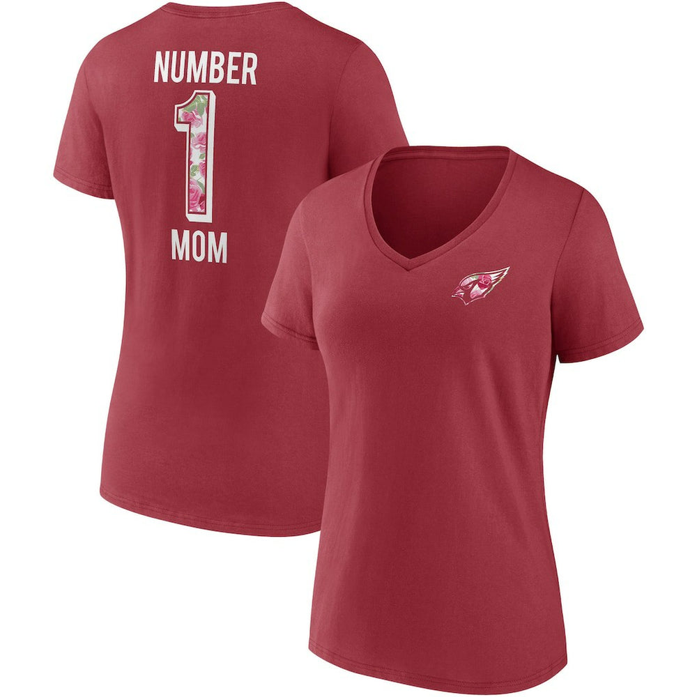 Arizona Cardinals Women's Team Mother's Day V-Neck T-Shirt - Cardinal online