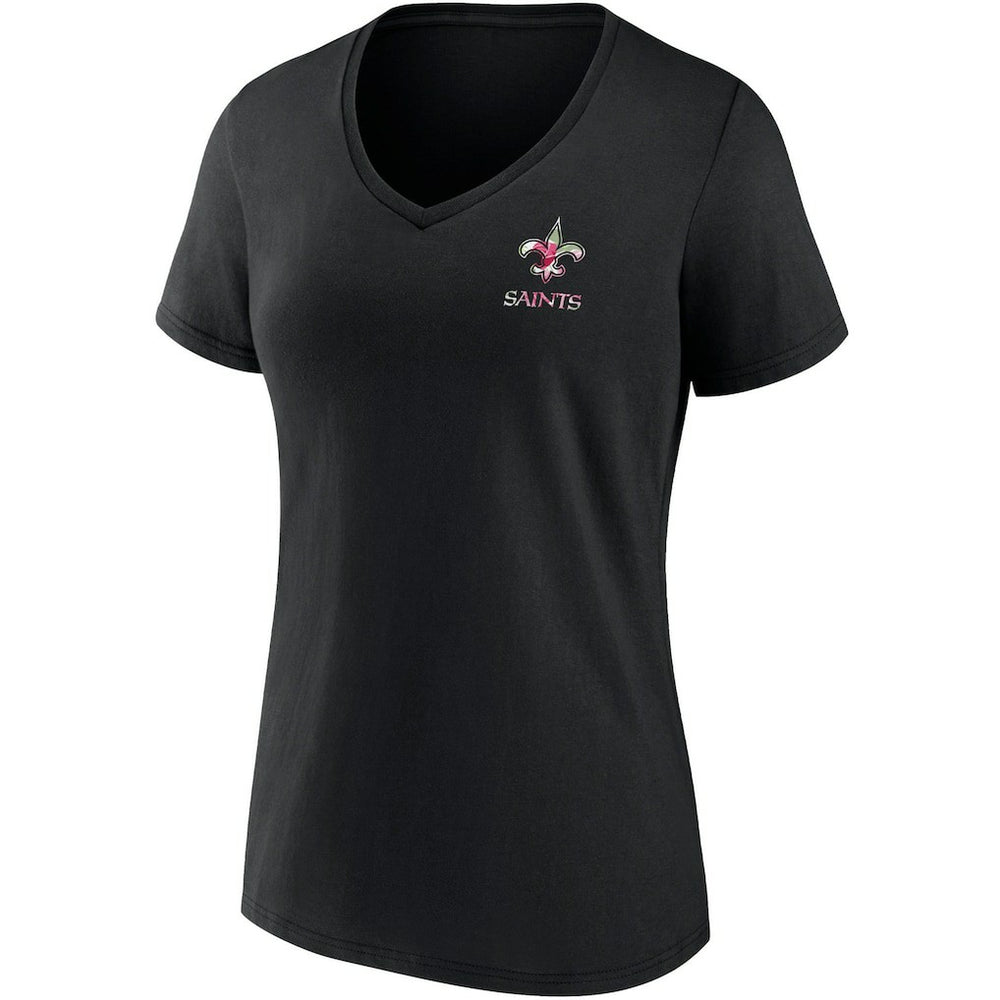 New Orleans Saints Women's Team Mother's Day V-Neck T-Shirt - Black for sale