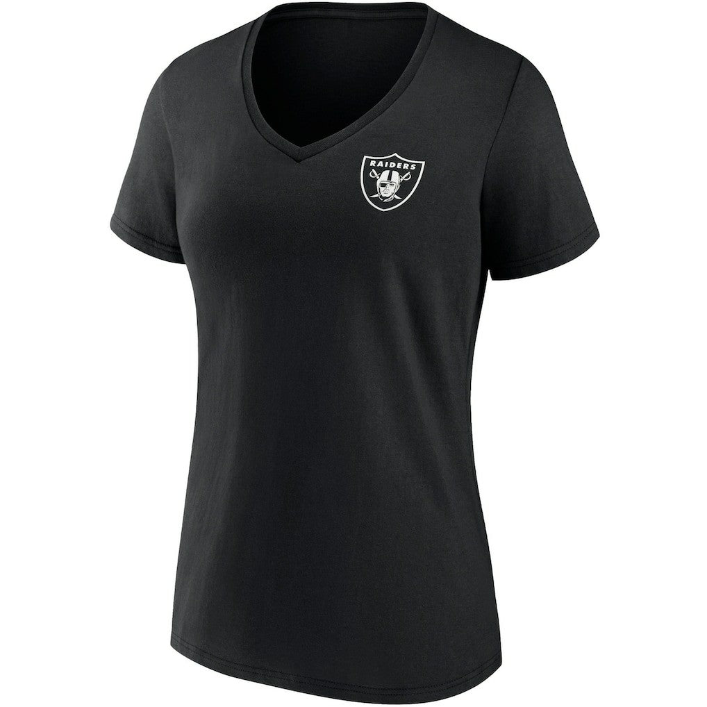 Las Vegas Raiders Women's Team Mother's Day V-Neck T-Shirt - Black discount