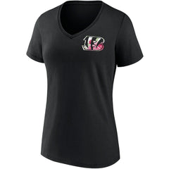 Cincinnati Bengals Women's Team Mother's Day V-Neck T-Shirt - Black cheap