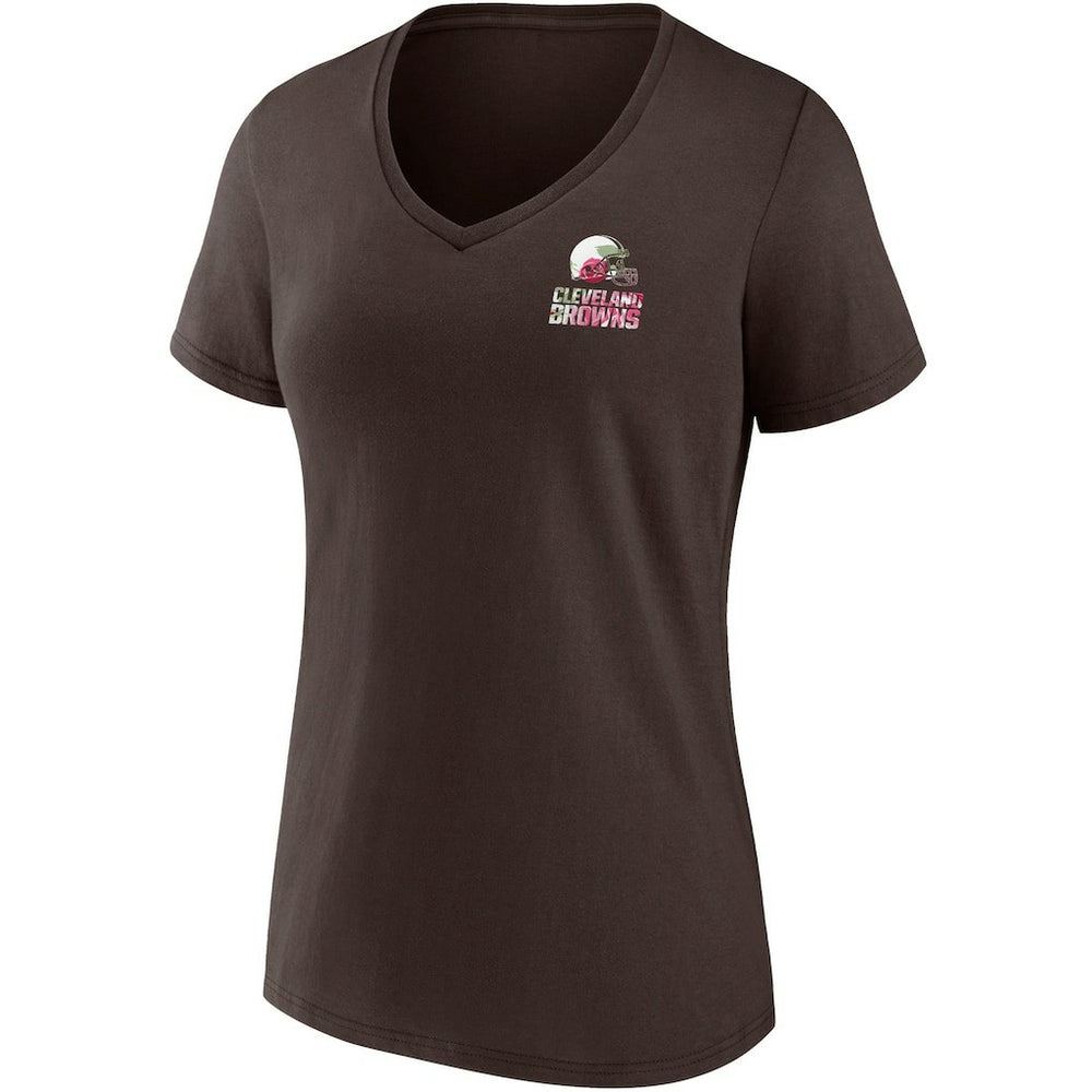 Cleveland Browns Women's Team Mother's Day V-Neck T-Shirt - Brown for sale