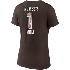 Cleveland Browns Women's Team Mother's Day V-Neck T-Shirt - Brown for sale