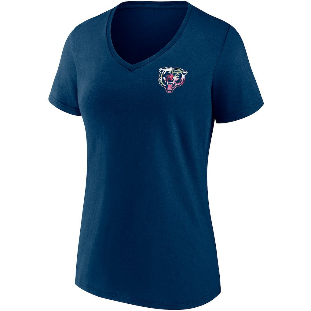 Chicago Bears Women's Team Mother's Day V-Neck T-Shirt - Navy cheap