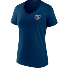 Chicago Bears Women's Team Mother's Day V-Neck T-Shirt - Navy cheap