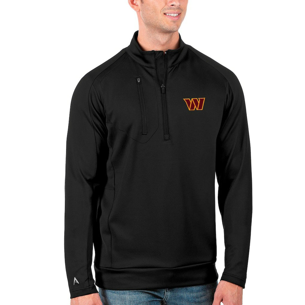 Washington Commanders Antigua Generation Quarter-Zip Pullover Top - Black sale