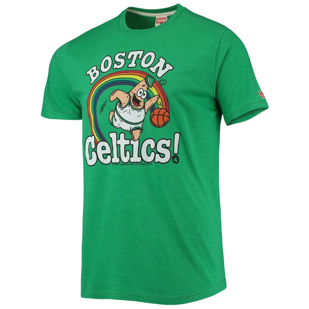 Boston Celtics Homage NBA x Spongebob Collab Tri-Blend T-Shirt - Kelly Green discount