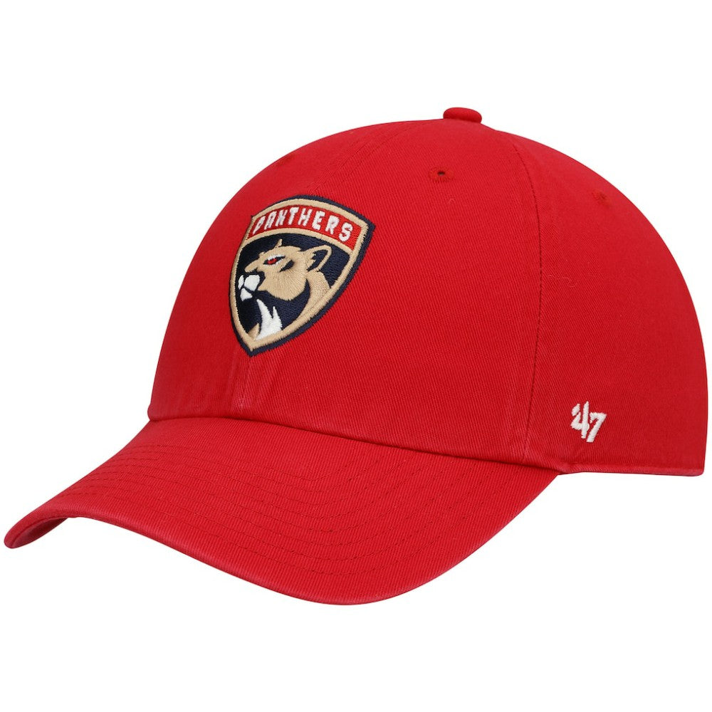 Florida Panthers '47 Logo Clean Up Adjustable Hat Red