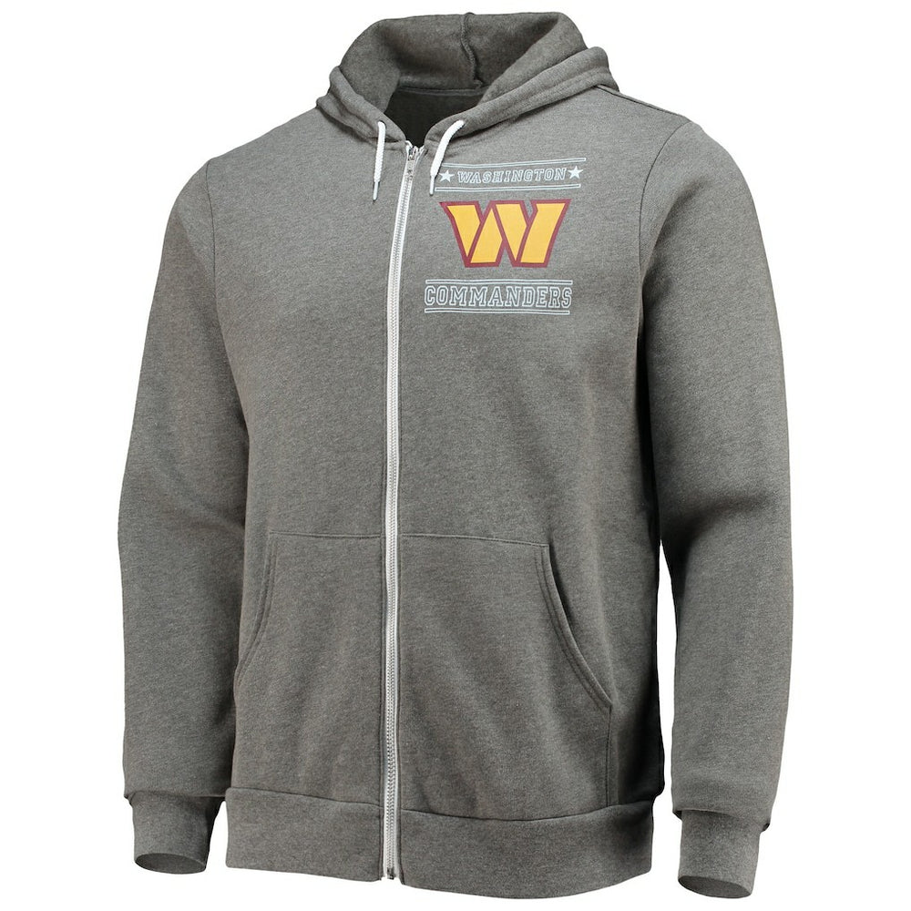 Washington Commanders NFL x Darius Rucker Collection Sponge Fleece Full-Zip Hoodie - Heathered Charcoal discount