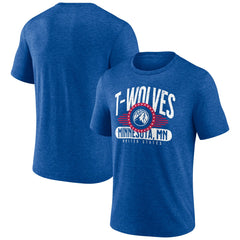Minnesota Timberwolves Badge of Honor Tri-Blend T-Shirt - Royal outlet