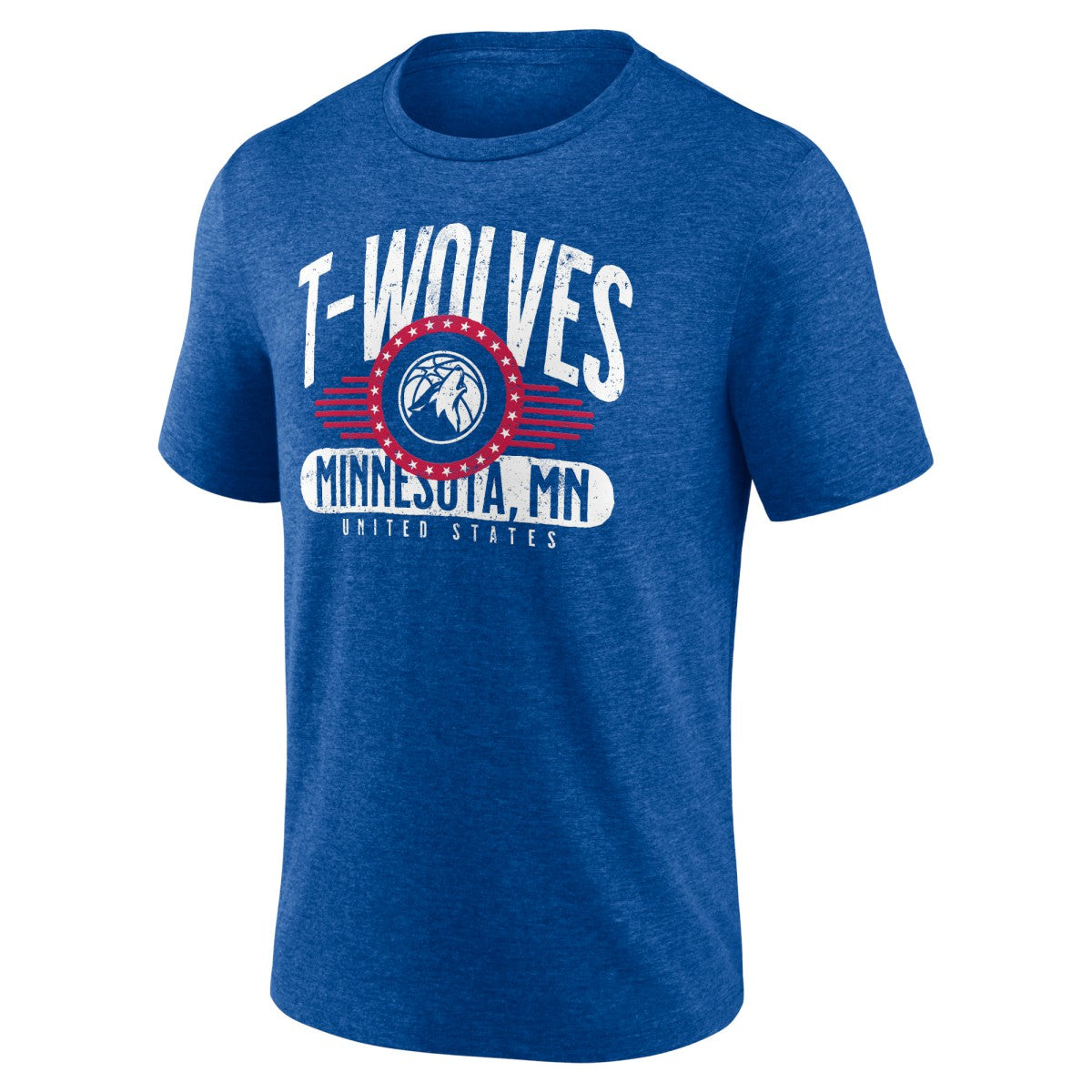 Minnesota Timberwolves Badge of Honor Tri-Blend T-Shirt - Royal outlet