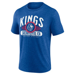 Sacramento Kings Badge of Honor Tri-Blend T-Shirt - Royal shop