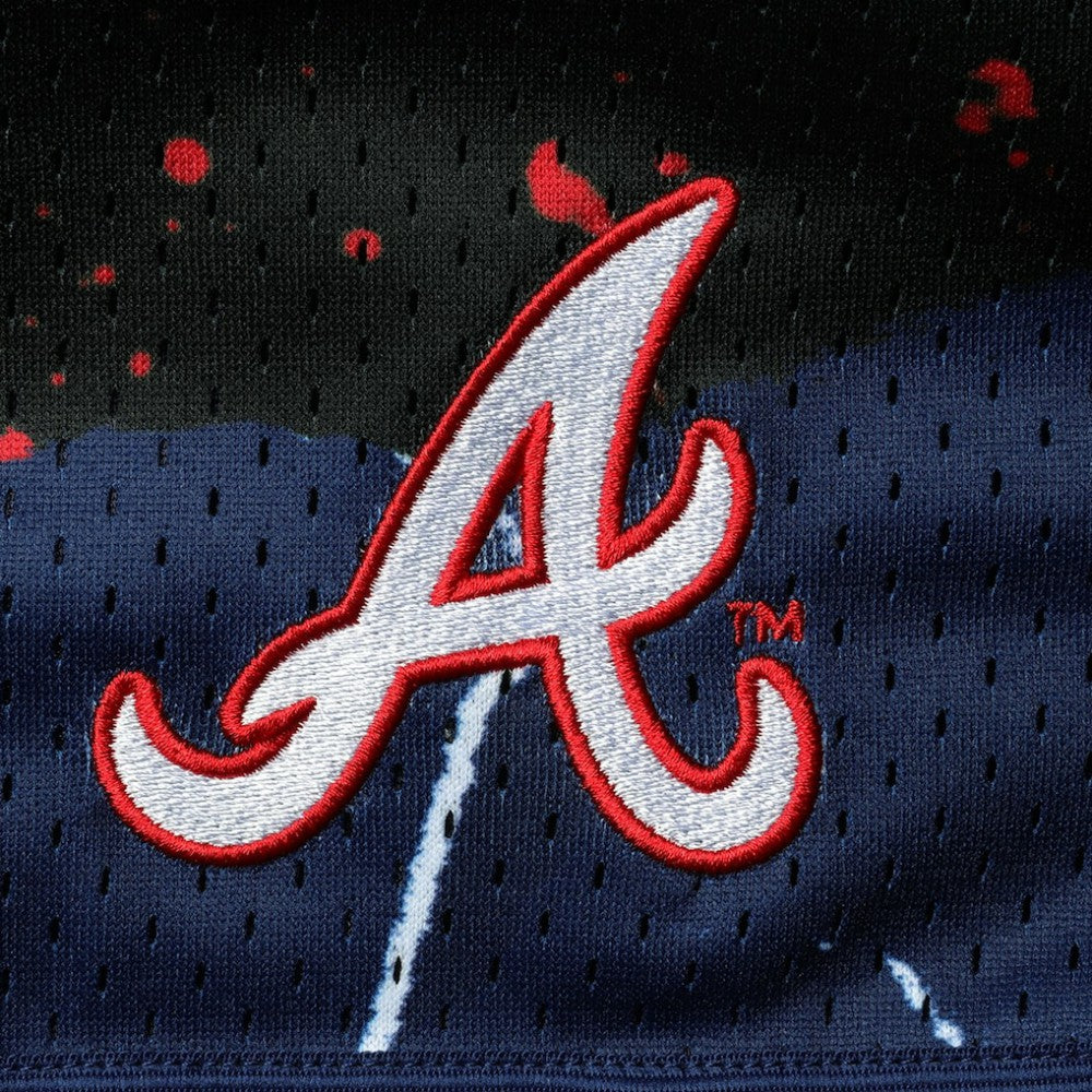Atlanta Braves Hyper Hoops Shorts - Red | Mitchell & Ness
