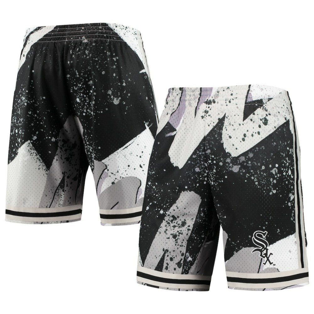 Chicago White Sox Hyper Hoops Shorts - Black | Mitchell & Ness