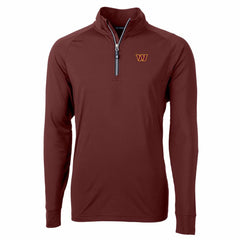 Washington Commanders Cutter & Buck Adapt Eco Stretch Quarter-Zip Pullover Jacket - Burgundy outlet