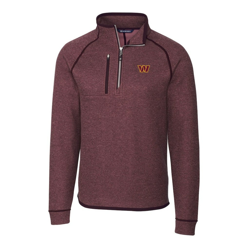 Washington Commanders Cutter & Buck Mainsail Half-Zip Pullover Jacket - Burgundy for sale