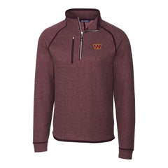 Washington Commanders Cutter & Buck Mainsail Half-Zip Pullover Jacket - Burgundy for sale
