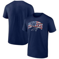 Carolina Panthers Banner Wave Logo T-Shirt - Navy sale