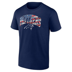 Carolina Panthers Banner Wave Logo T-Shirt - Navy sale