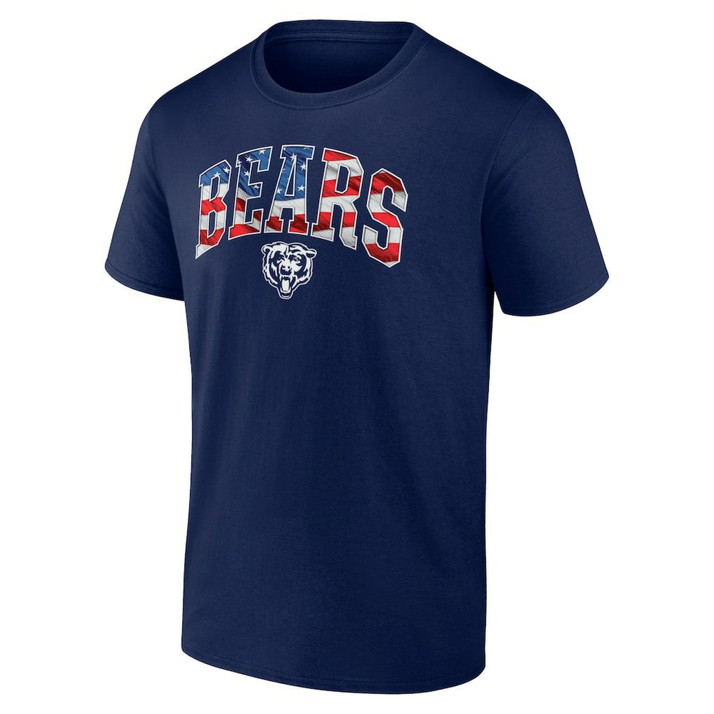 Chicago Bears Banner Wave Logo T-Shirt - Navy outlet