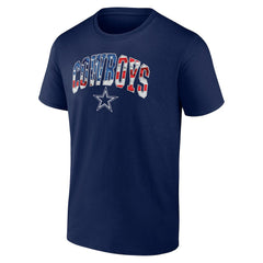 Dallas Cowboys Banner Wave Logo T-Shirt - Navy outlet