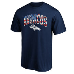 Denver Broncos Banner Wave Logo T-Shirt - Navy discount