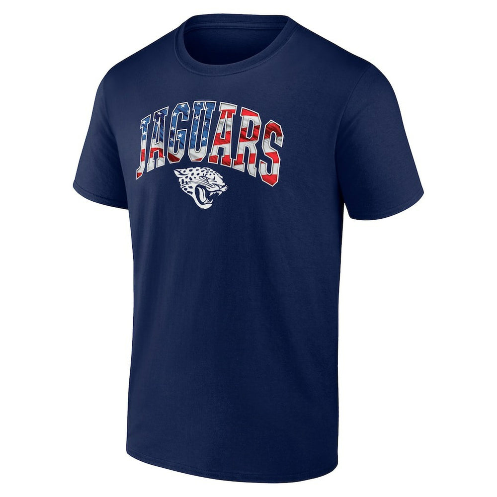 Jacksonville Jaguars Banner Wave Logo T-Shirt - Navy outlet