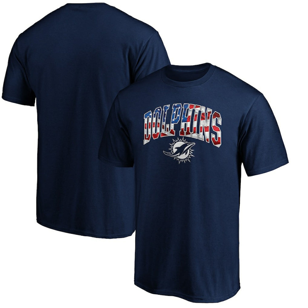 Miami Dolphins Banner Wave Logo T-Shirt - Navy online