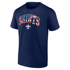 New Orleans Saints Banner Wave Logo T-Shirt - Navy online