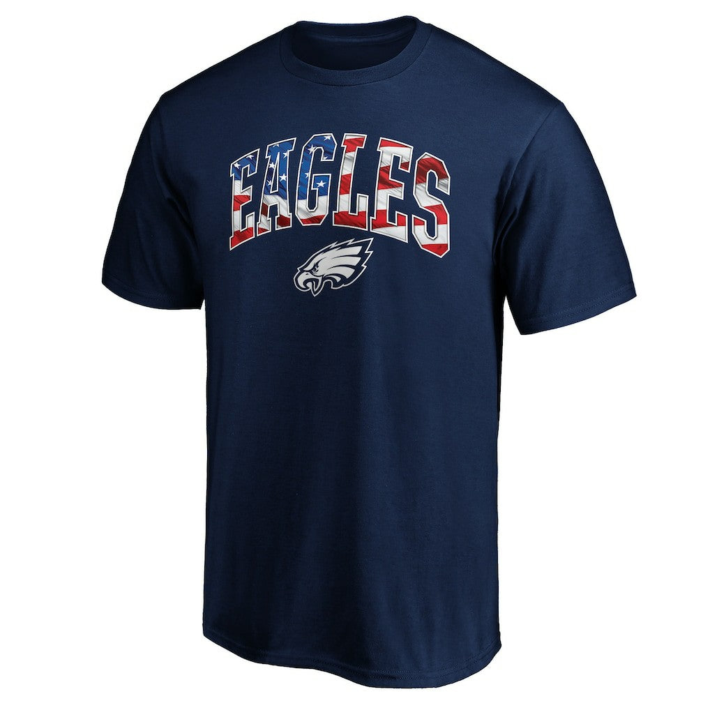 Philadelphia Eagles Banner Wave Logo T-Shirt - Navy cheap