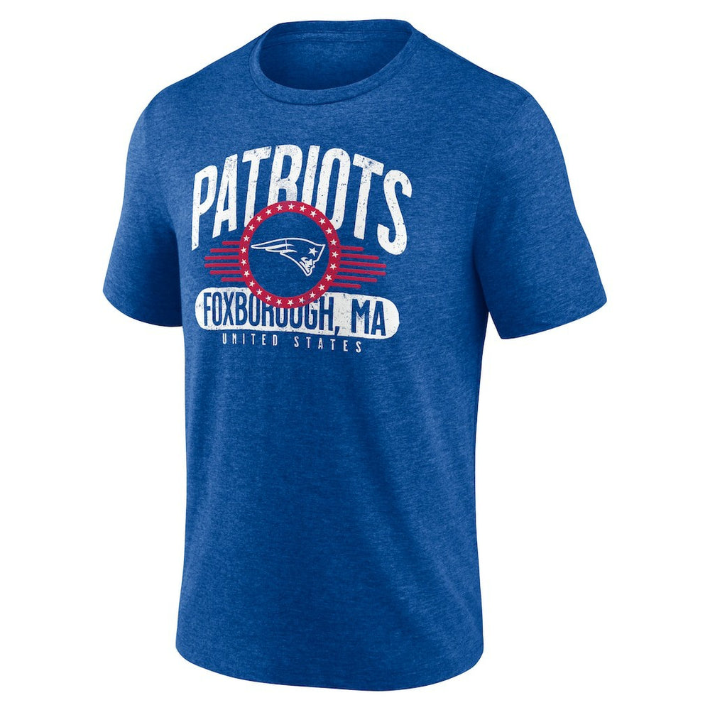 New England Patriots Badge of Honor Tri-Blend T-Shirt - Royal for sale