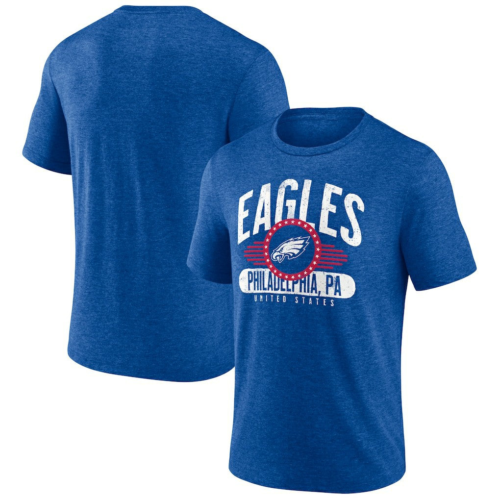 Philadelphia Eagles Badge of Honor Tri-Blend T-Shirt - Royal sale