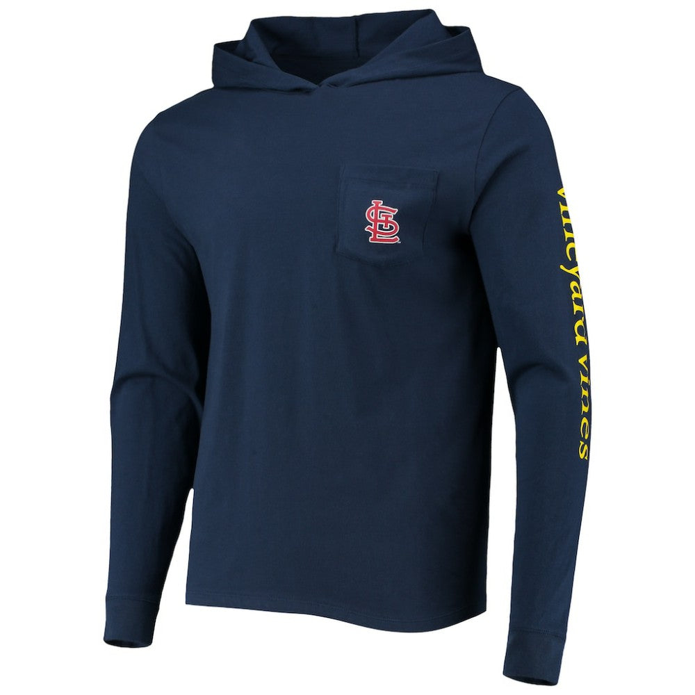 St. Louis Cardinals Vineyard Vines Long Sleeve Hoodie T-Shirt - Navy
