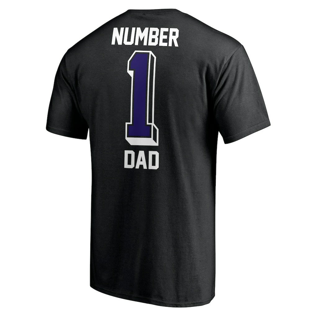 Baltimore Ravens Number One Dad T-Shirt - Black cheap